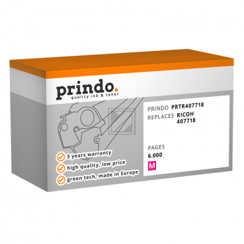 Prindo Toner-Kartusche m HC (PRTR407718) ersetzt 407718