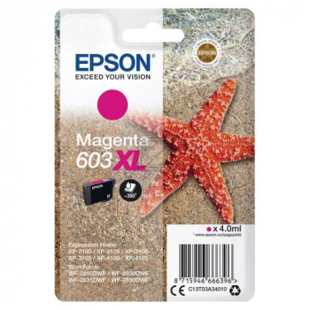 Epson Tintenpatrone magenta HC (C13T03A34010, 603XL)