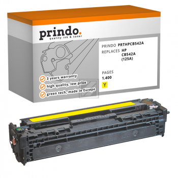 Prindo Toner-Kartusche gelb (PRTHPCB542A) ersetzt 125A Prindo Toner-Kartusche gelb (PRTHPCB542A) ersetzt 125A