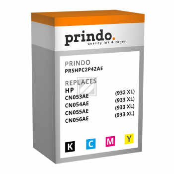 Prindo Tintenpatrone y, m, bk, c HC (PRSHPC2P42AE) ersetzt 932XL