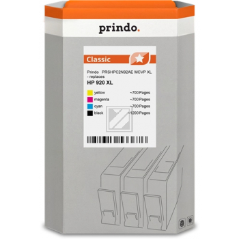 Prindo Tintenpatrone  y, m, bk, c HC (PRSHPC2N92AE MCVP) ersetzt 920XL