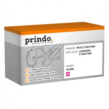 Prindo Toner-Kartusche m HC (PRTLC736H1MG) ersetzt C736H1MG