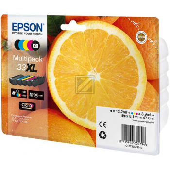 Epson Tintenpatrone with secure gelb, magenta, photo schwarz, schwarz, cyan HC (C13T33574011, T3357)