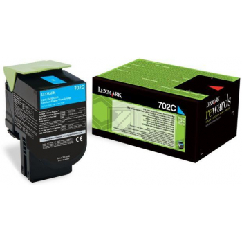 Lexmark Toner-Kit Return cyan (70C20C0, 702C) Lexmark Toner-Kit Return cyan (70C20C0, 702C)