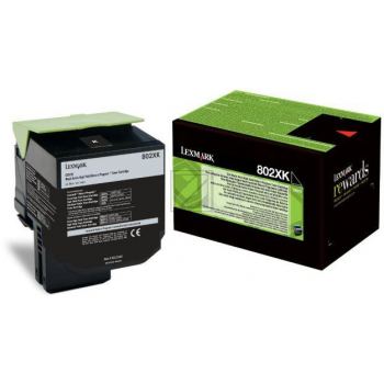Lexmark Toner-Kit Return schwarz HC plus + (80C2XK0, 802XK) Lexmark Toner-Kit Return schwarz HC plus + (80C2XK0, 802XK)