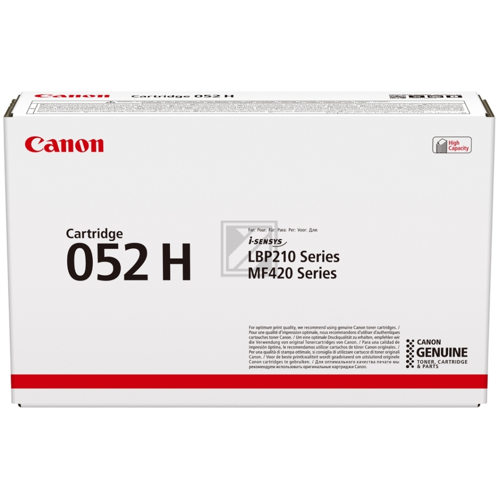 Canon Toner-Kartusche schwarz HC (2200C002, 052H)