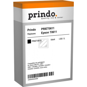 Prindo Tintenpatrone bk (PRIET0611) ersetzt T0611