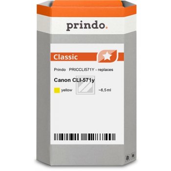 Prindo Tintenpatrone  y (PRICCLI571Y) ersetzt CLI-571Y