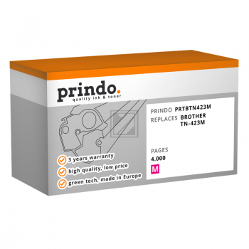 Prindo Toner-Kartusche m HC (PRTBTN423M) ersetzt TN-423M