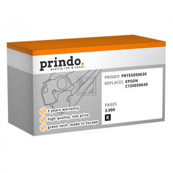 Prindo Toner-Kit bk (PRTES050630) ersetzt 0630