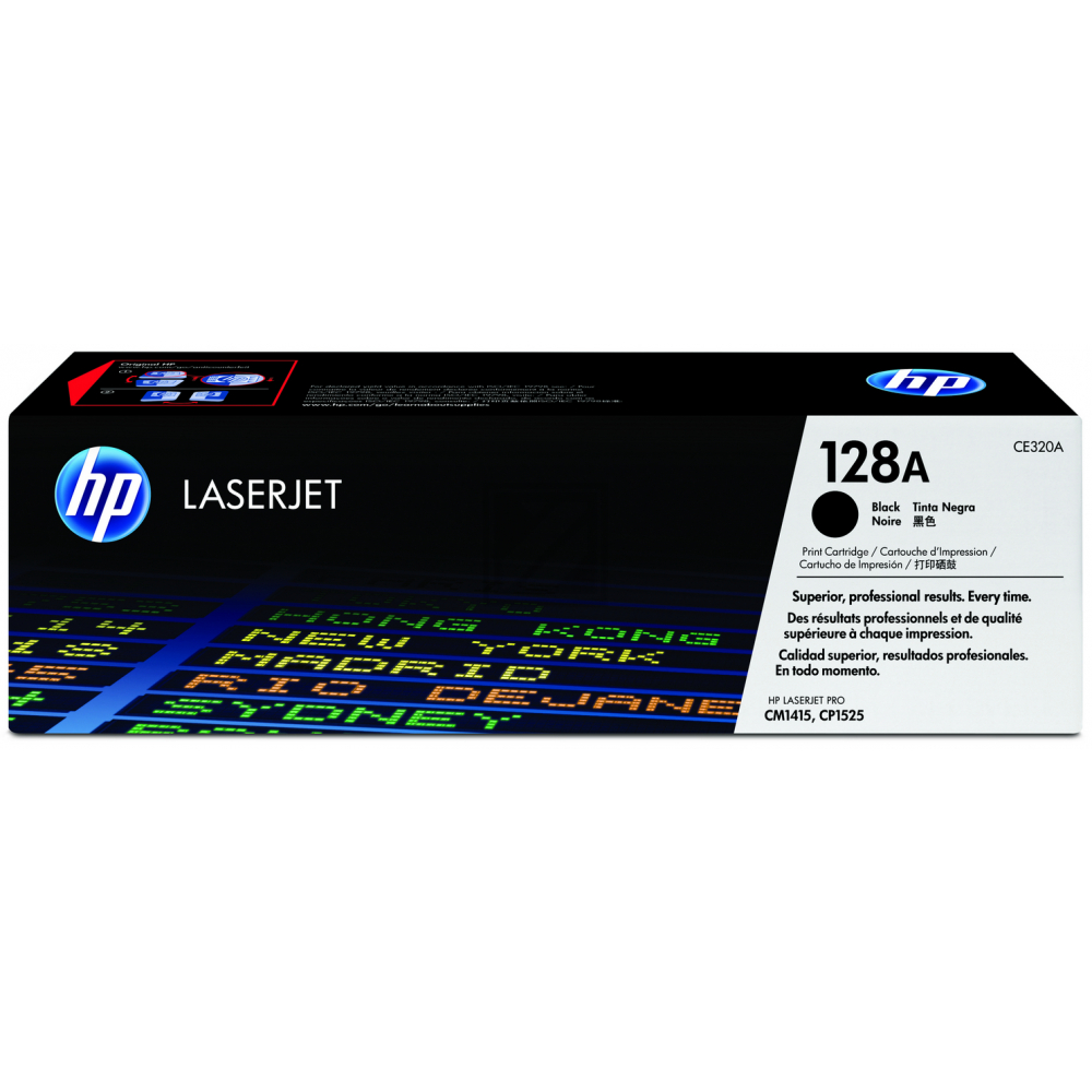HP Toner-Kartusche schwarz (CE320A, 128A) HP Toner-Kartusche schwarz (CE320A, 128A)