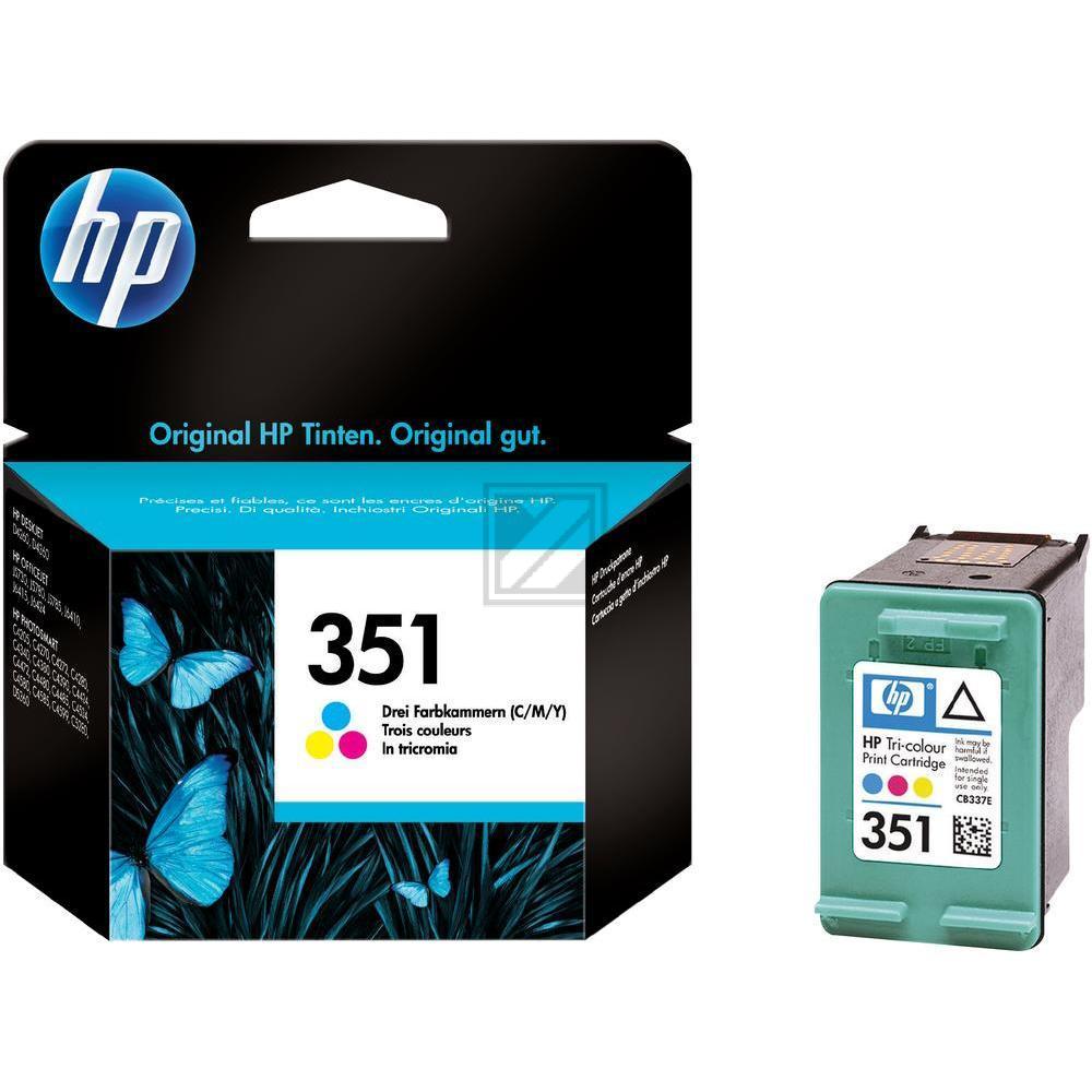 HP Tintendruckkopf cyan/magenta/gelb (CB337EE, 351)