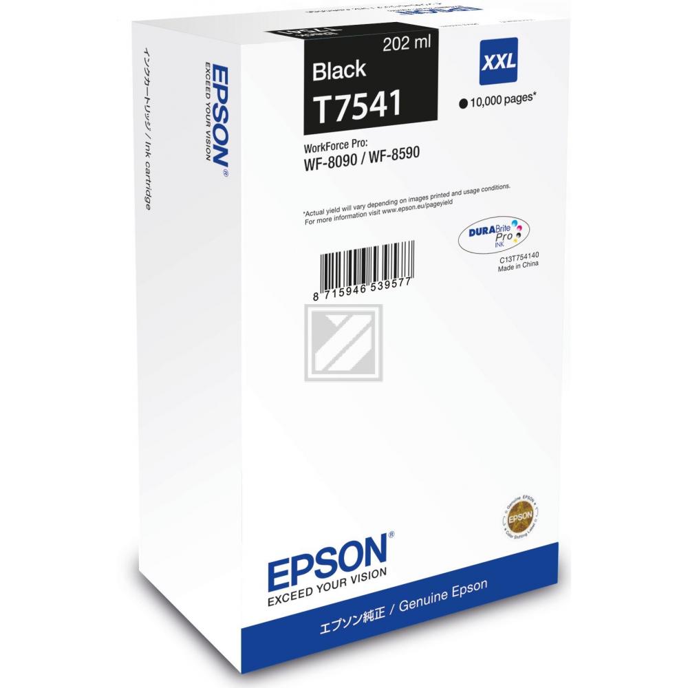 Epson Tintenpatrone bk HC plus (C13T754140, T7541)