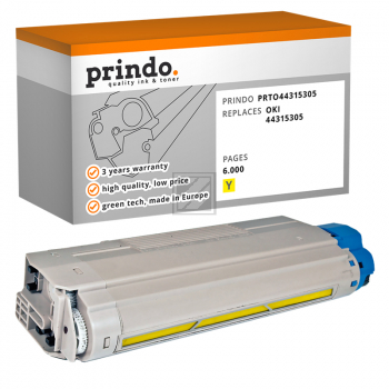 Prindo Toner-Kit y (PRTO44315305) ersetzt 44315305