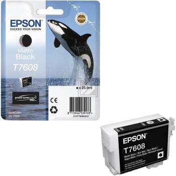 Epson Tintenpatrone bk matt (C13T76084010, T7608)