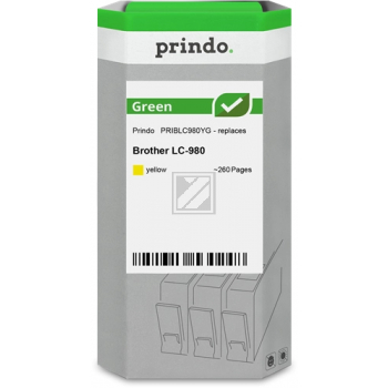 Prindo Tintenpatrone (Green) y (PRIBLC980YG) ersetzt LC-980Y