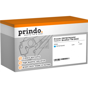 Prindo Toner-Kartusche cyan ersetzt TN-243C