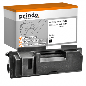 Prindo Toner-Kit bk (PRTKYTK18) ersetzt TK-18