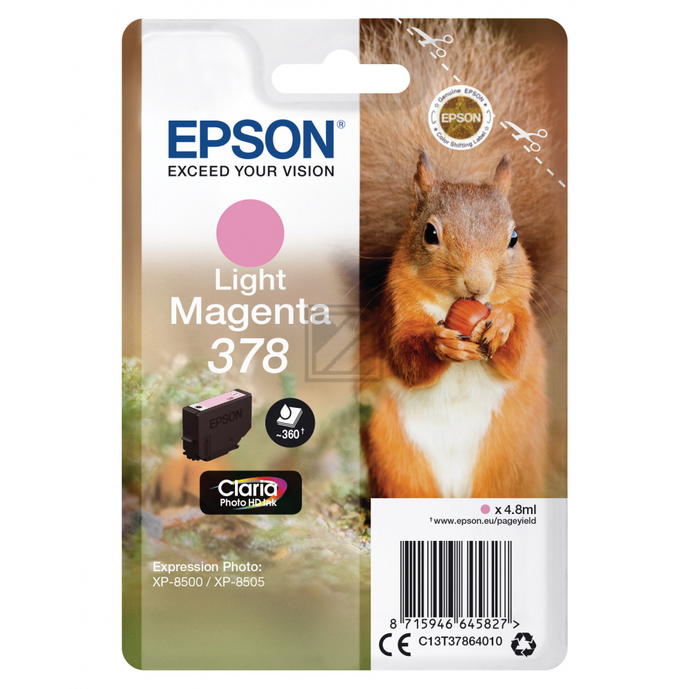 Epson Tintenpatrone m light (C13T37864010, 378)