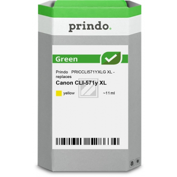 Prindo Tintenpatrone (Green) y HC (PRICCLI571YXLG) ersetzt CLI-571XLY