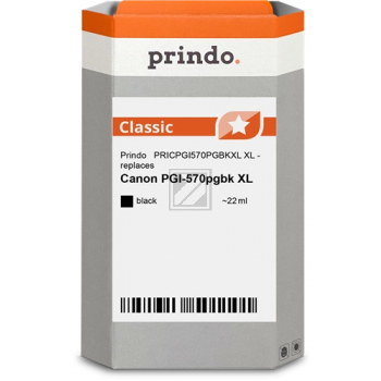 Prindo Tintenpatrone bk HC ersetzt PGI-570XLPGBK