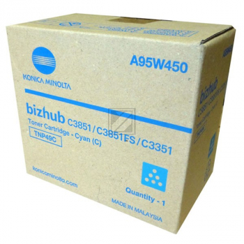Konica Minolta Toner-Kit cyan (A95W450, TNP-49C) Konica Minolta Toner-Kit cyan (A95W450, TNP-49C)