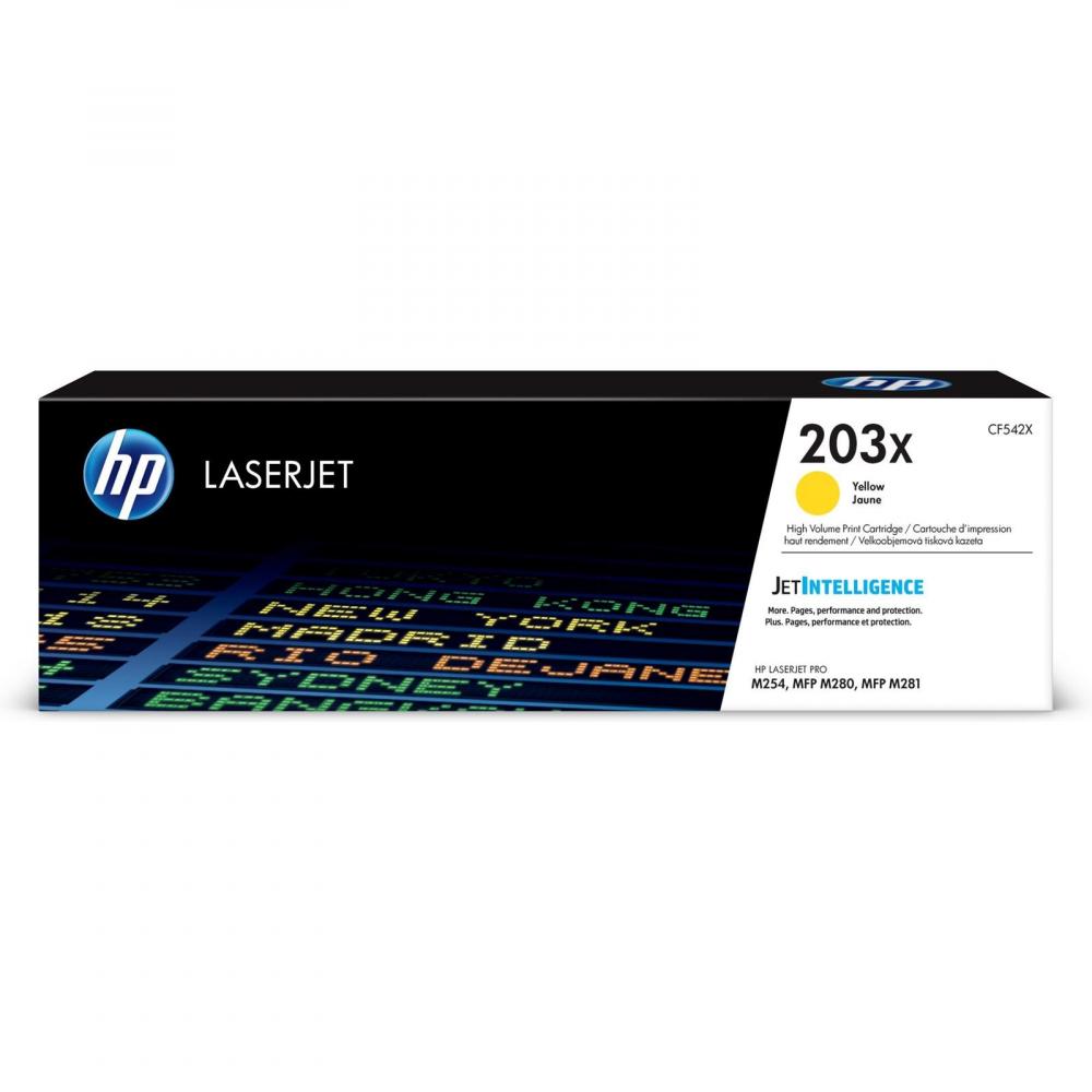 HP Toner-Kartusche gelb HC (CF542X, 203X) HP Toner-Kartusche gelb HC (CF542X, 203X)