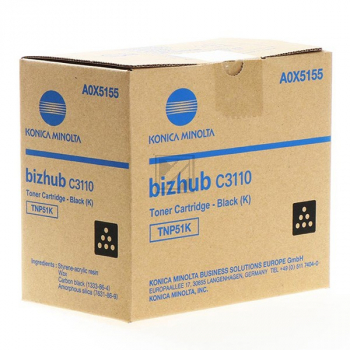 Konica Minolta Toner-Kit schwarz (A0X5155, TNP-51K) Konica Minolta Toner-Kit schwarz (A0X5155, TNP-51K)