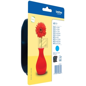 Brother Tintenpatrone cyan (LC-121C)