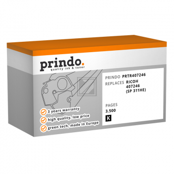 Prindo Toner-Kit schwarz HC (PRTR407246) ersetzt TYPE-SP311HE
