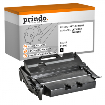 Prindo Toner-Kartusche bk HC (PRTL64016HE) ersetzt 64016HE