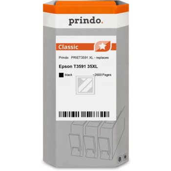 Prindo Tintenpatrone  bk HC (PRIET3591) ersetzt 35XL