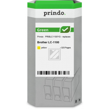 Prindo Tintenpatrone (Green) y (PRIBLC1100YG) ersetzt LC-1100Y
