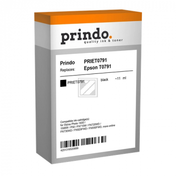 Prindo Tintenpatrone bk (PRIET0791) ersetzt T0791