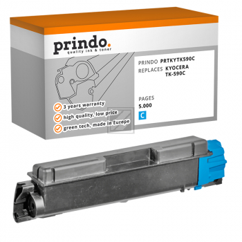 Prindo Toner-Kit cyan (PRTKYTK590C) ersetzt TK-590C Prindo Toner-Kit cyan (PRTKYTK590C) ersetzt TK-590C