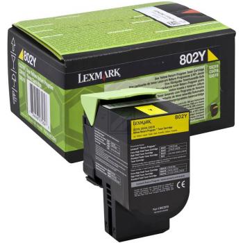 Lexmark Toner-Kit Return gelb (80C20Y0, 802Y) Lexmark Toner-Kit Return gelb (80C20Y0, 802Y)
