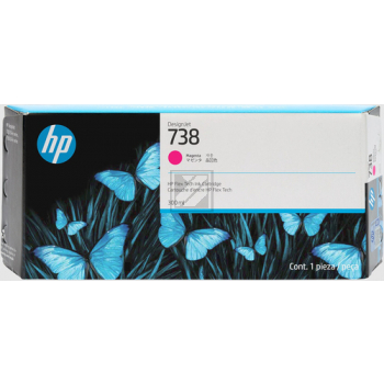 HP Tintenpatrone magenta HC (676M7A, 738)
