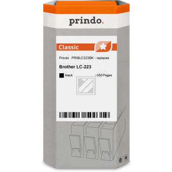 Prindo Tintenpatrone  bk (PRIBLC223BK) ersetzt LC-223Bk