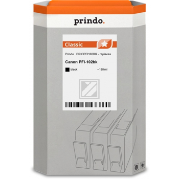 Prindo Tintenpatrone (Classic) photo schwarz (PRICPFI102BK) ersetzt PFI-102BK
