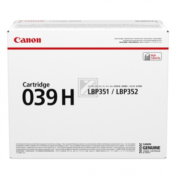 Canon Toner-Kartusche schwarz HC (0288C001, 039H) Canon Toner-Kartusche schwarz HC (0288C001, 039H)