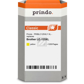 Prindo Tintenpatrone  y HC (PRIBLC125XLY) ersetzt LC-125XLY