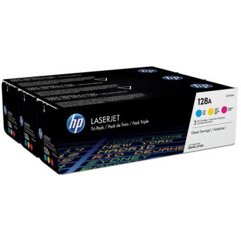HP Toner-Kartusche gelb, magenta, cyan (CF371AM, 128A) HP Toner-Kartusche gelb, magenta, cyan (CF371AM, 128A)