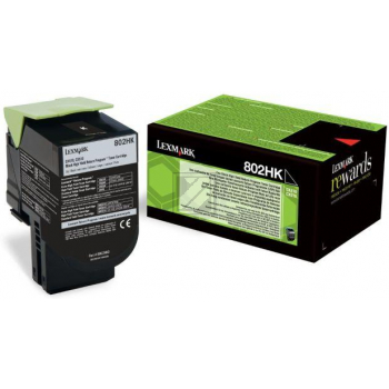 Lexmark Toner-Kit Return schwarz HC plus (80C2HK0, 802HK) Lexmark Toner-Kit Return schwarz HC plus (80C2HK0, 802HK)