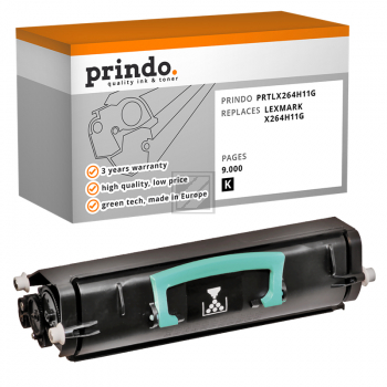 Prindo Toner-Kartusche bk HC (PRTLX264H11G) ersetzt X264H11G