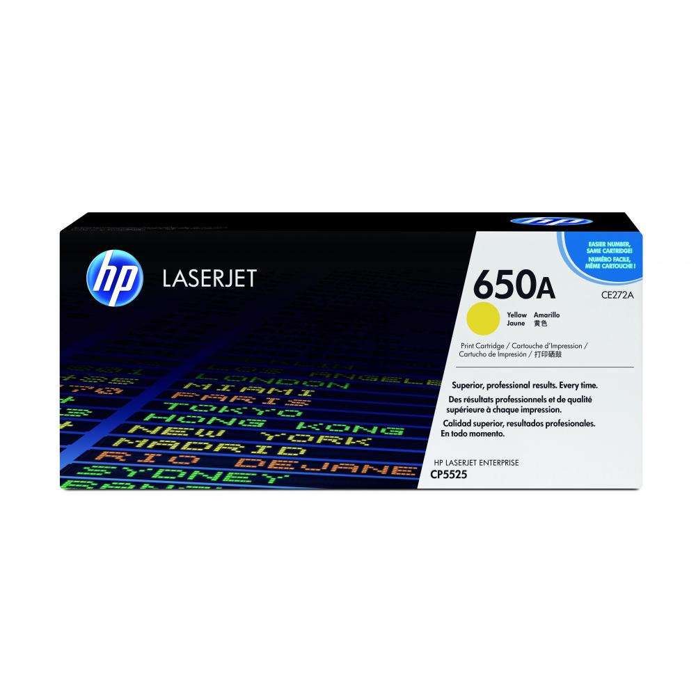 HP Toner-Kartusche gelb (CE272A, 650A) HP Toner-Kartusche gelb (CE272A, 650A)