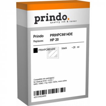 Prindo Tintendruckkopf bk (PRIHPC6614DE) ersetzt 20