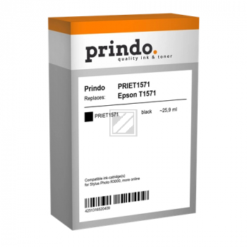 Prindo Tintenpatrone photo bk (PRIET1571) ersetzt T1571