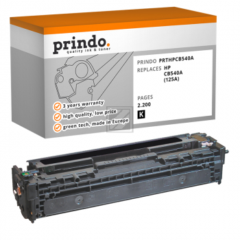 Prindo Toner-Kartusche bk (PRTHPCB540A) ersetzt 125A