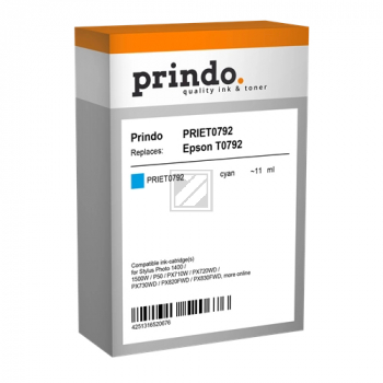 Prindo Tintenpatrone c (PRIET0792) ersetzt T0792