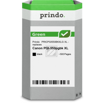 Prindo Tintenpatrone (Green) bk (PRICPGI550BKXLG) ersetzt PGI-550PGBKXL
